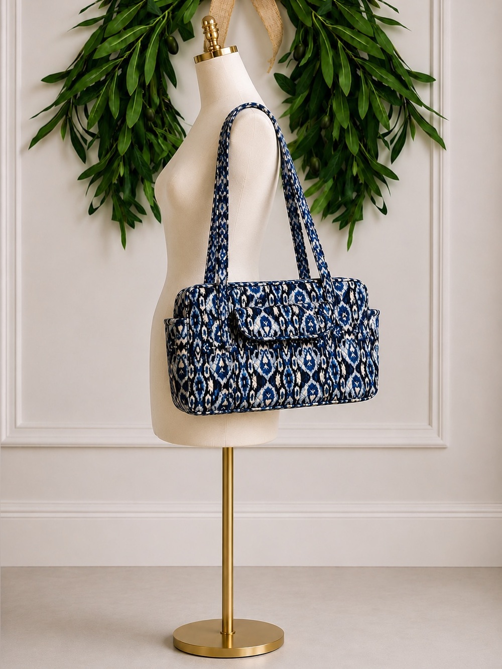 Vera Bradley Ikat Island Medium Duffle Bag Tote Travel